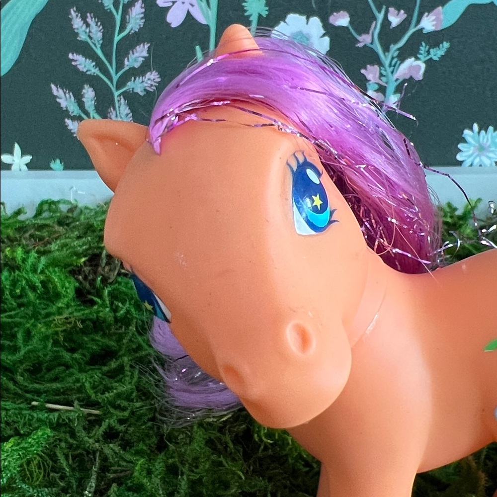VINTAGE Hasbro My Little Pony figure G3 2002 Island Rainbow Y2K Tinsel Hair ✨ - Picture 5 of 15